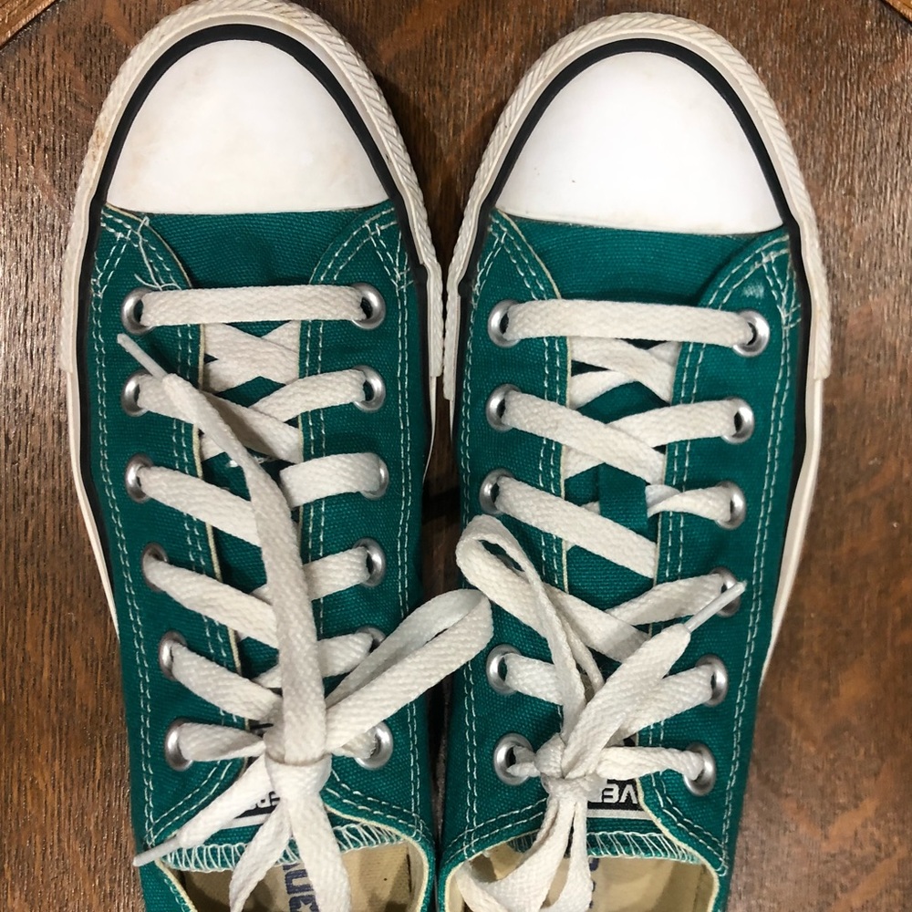 Chuck Taylor Converse All Stars Turquoise Green Mens 6 Women’s 8 Like New